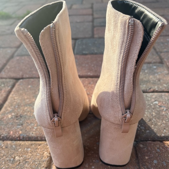 Suede Pink Bootie - Picture 2 of 4